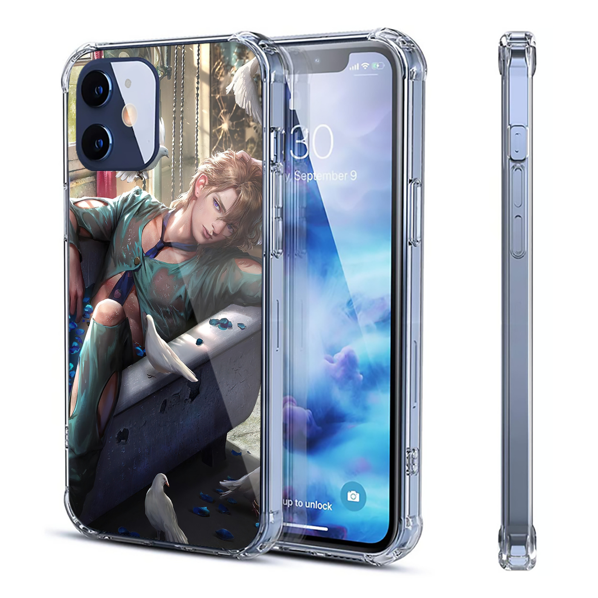 （画像用） ジョジョの奇妙な冒険 JoJo's Bizarre Adventure 【iPhone 12シリーズ対応】透明スマホケース（クリアソフトケース）